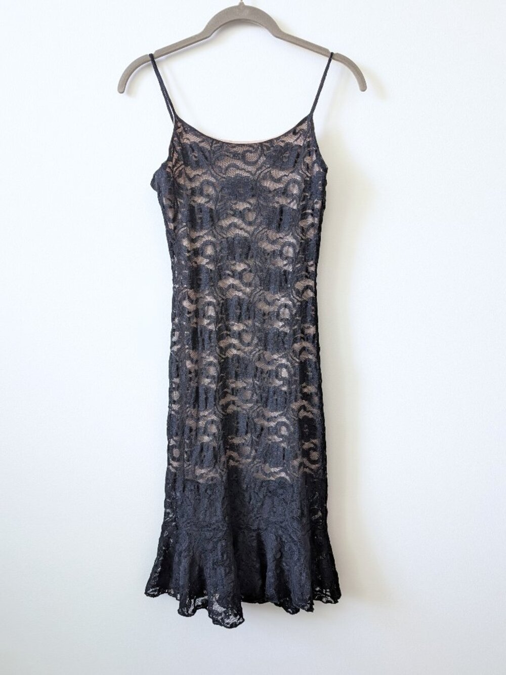 Vintage CLICK CLICK Black Lace Slip Dress | XS